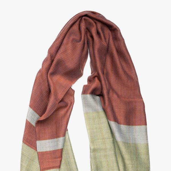 STANDARD / THREE-TONE MERINO WOOL SHAWL