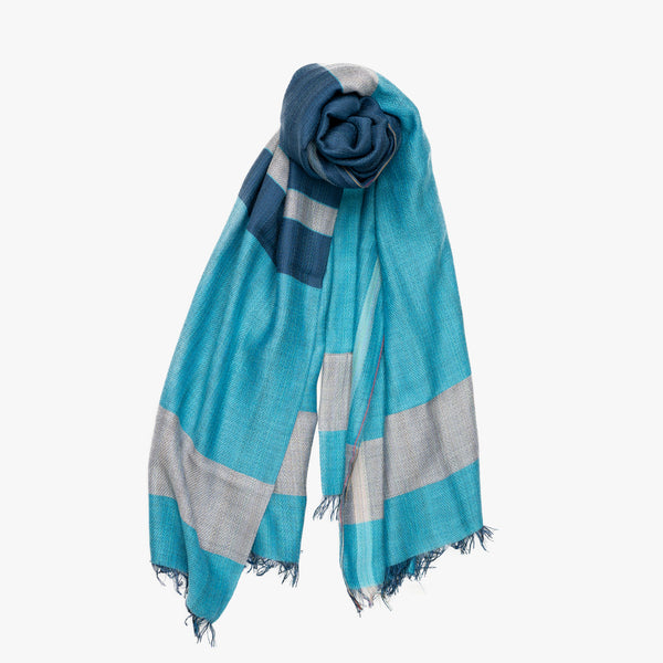 STANDARD / THREE-TONE MERINO WOOL SHAWL