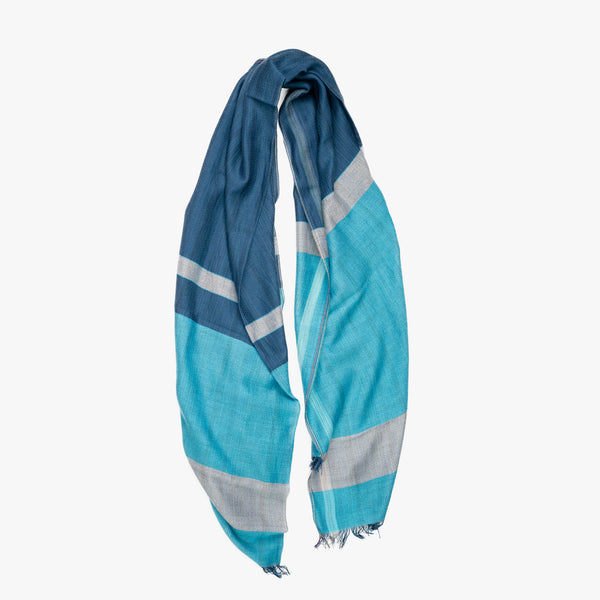 STANDARD / THREE-TONE MERINO WOOL SHAWL