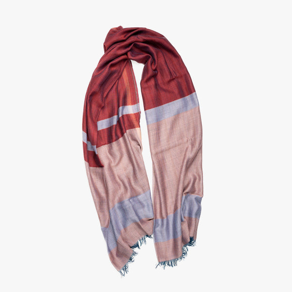 STANDARD / THREE-TONE MERINO WOOL SHAWL