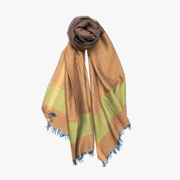 STANDARD / THREE-TONE MERINO WOOL SHAWL