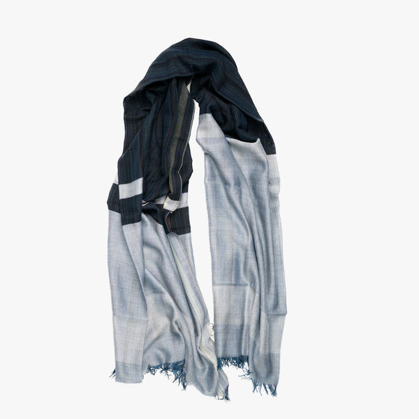 STANDARD / THREE-TONE MERINO WOOL SHAWL