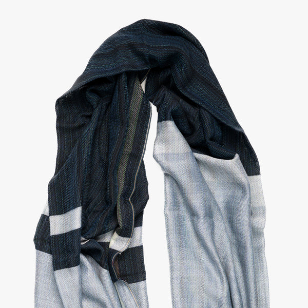 STANDARD / THREE-TONE MERINO WOOL SHAWL