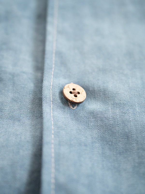 Hand-stitched Sashiko Shirt with Sea Turtle Motif No.027