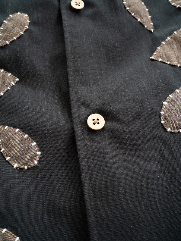 Hand-stitched Sashiko Shirt with Third eye Motif No.029