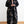 Hand-stitched Sashiko Shirt Dress with Wave Motif No.038