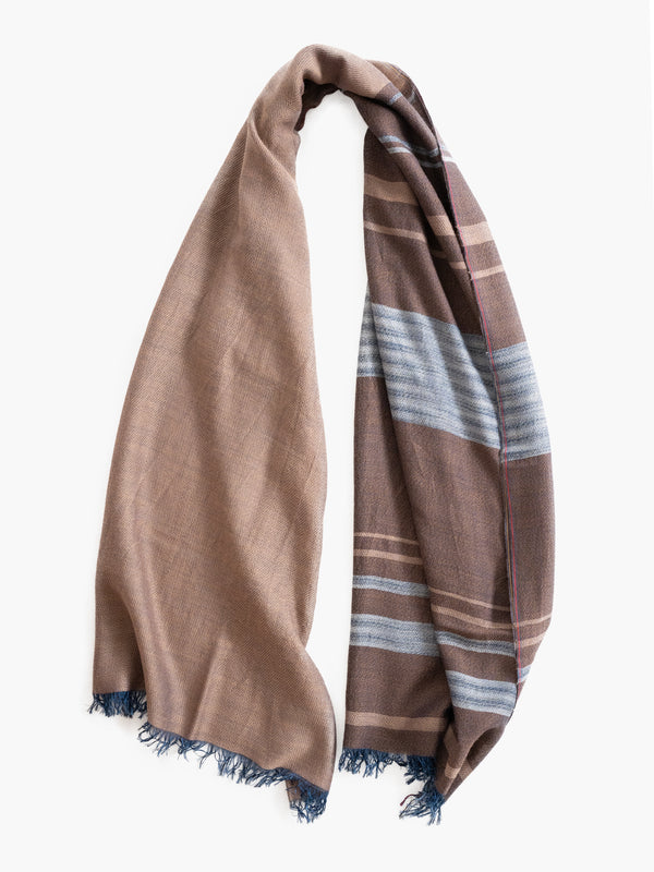 STANDARD / CLASSIC STRIPE MERINO WOOL SHAWL