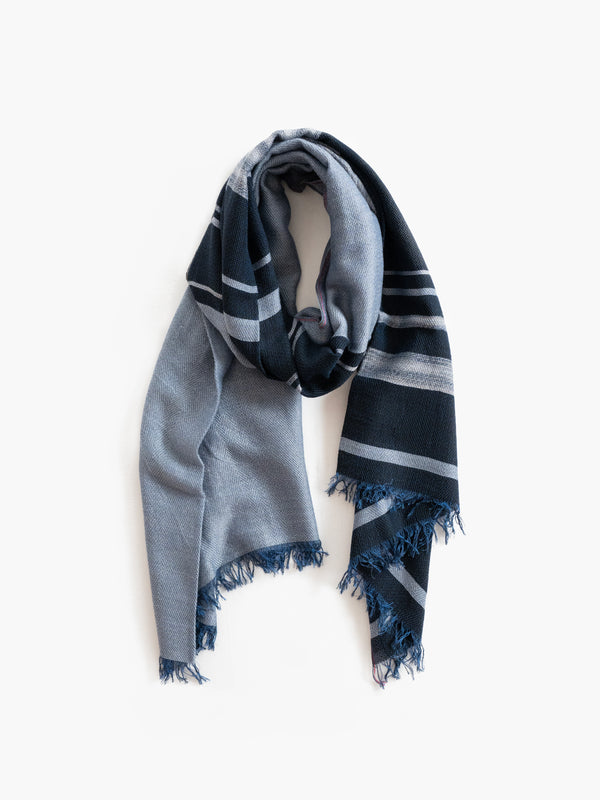 STANDARD / CLASSIC STRIPE MERINO WOOL SHAWL