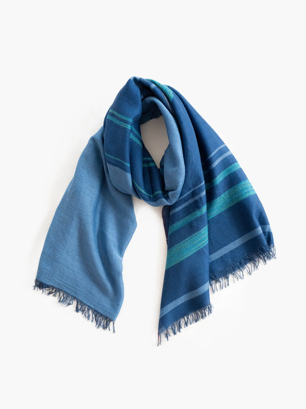 STANDARD / CLASSIC STRIPE MERINO WOOL SHAWL