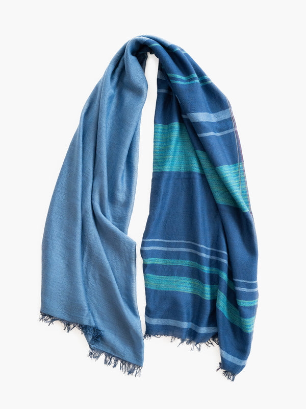 STANDARD / CLASSIC STRIPE MERINO WOOL SHAWL