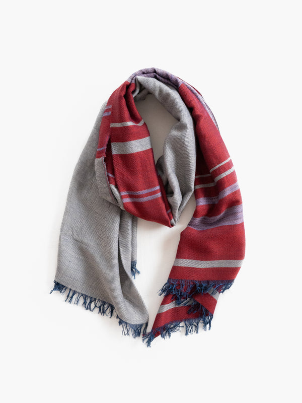 STANDARD / CLASSIC STRIPE MERINO WOOL SHAWL
