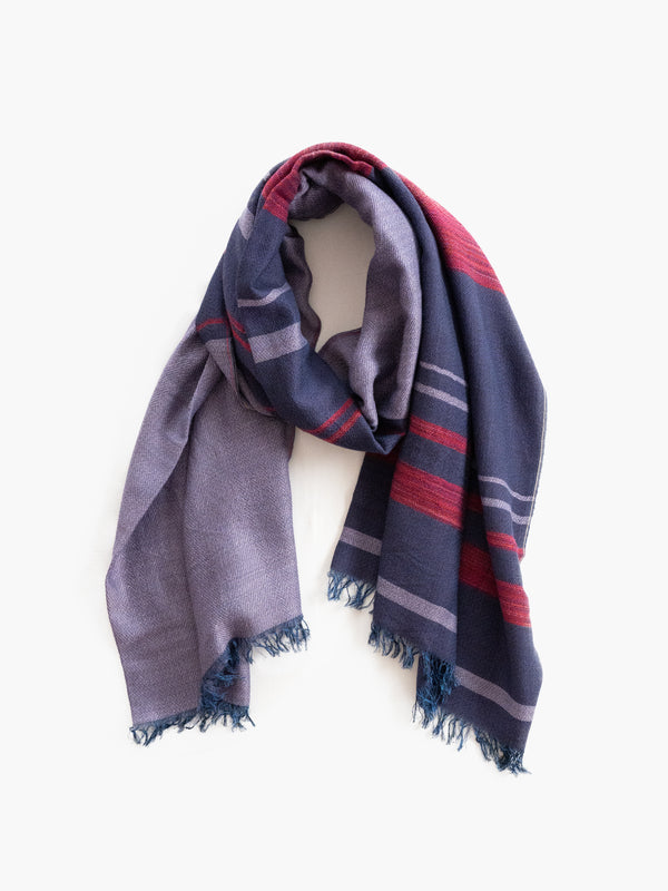STANDARD / CLASSIC STRIPE MERINO WOOL SHAWL