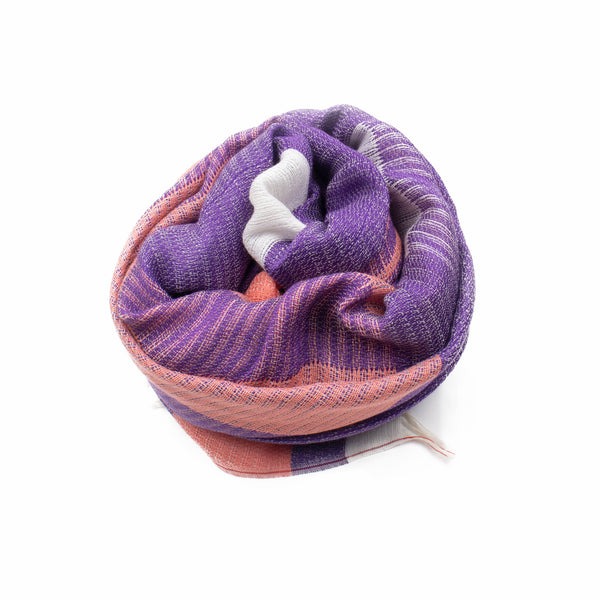 BLOCK PATTERN / 綿100% / PURPLE.PINK