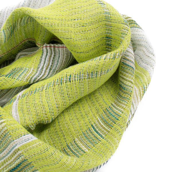 DF BLOCK PATTERN / 綿100% / YELLOEGREEN.GREEN