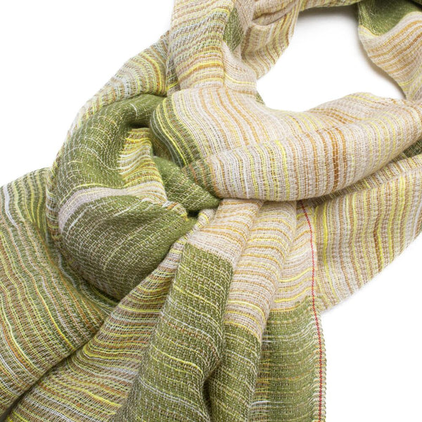 DF BLOCK PATTERN / 綿100% / KHAKI.YELLOW