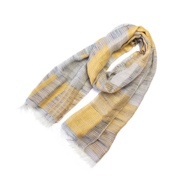 DF BLOCK PATTERN / 綿100% / YELLOW.BLUE
