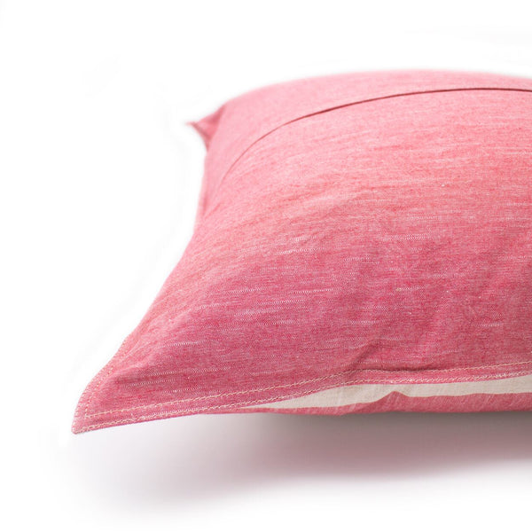 BORDER CUSHION COVER / RED