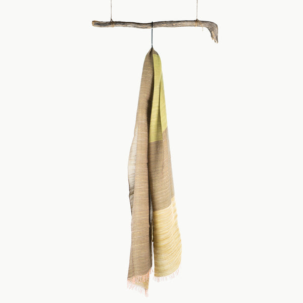 DF WOOL PATTERN / 毛 66% 綿 34% / KHAKI.GREEN