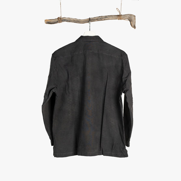 LOGWOOD ORGANIC SHIRT / BLACK