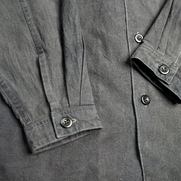 LOGWOOD ORGANIC SHIRT / BLACK