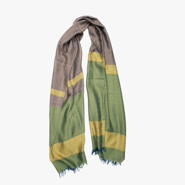 STANDARD / THREE-TONE MERINO WOOL SCARF