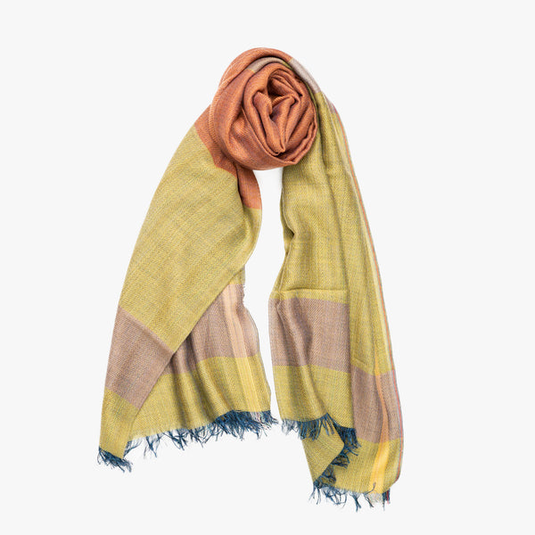 STANDARD / THREE-TONE MERINO WOOL SCARF