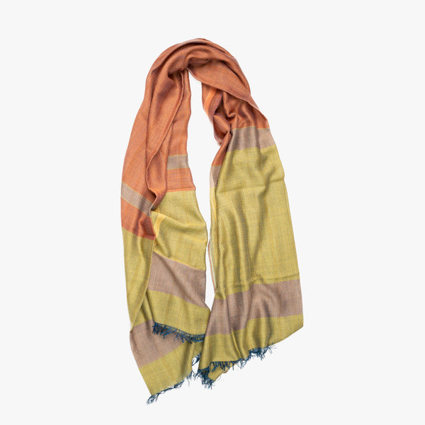 STANDARD / THREE-TONE MERINO WOOL SCARF