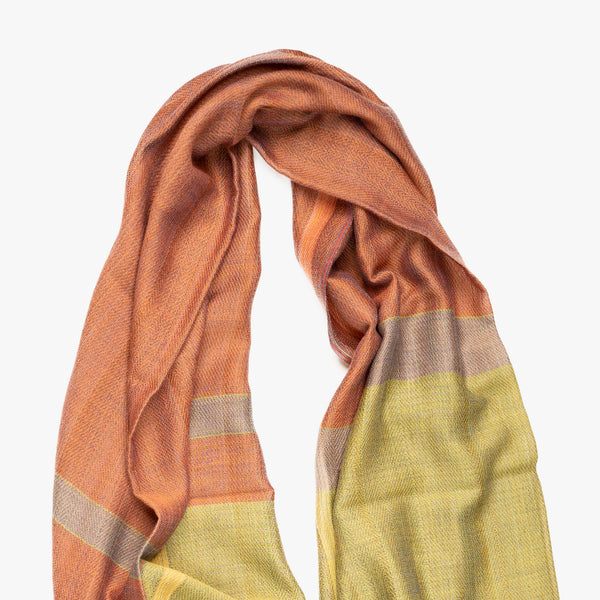 STANDARD / THREE-TONE MERINO WOOL SCARF