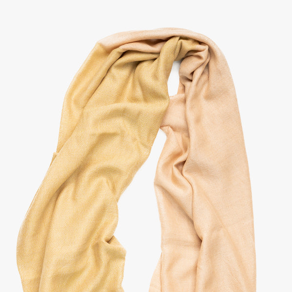 TWO-TONE WOOL PATTERN / 毛 70% 綿 30% / OLIVE.PEACH